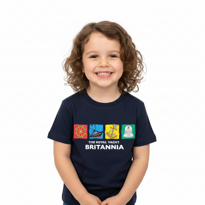 Britannia Icons Kids' T-Shirt in Blue