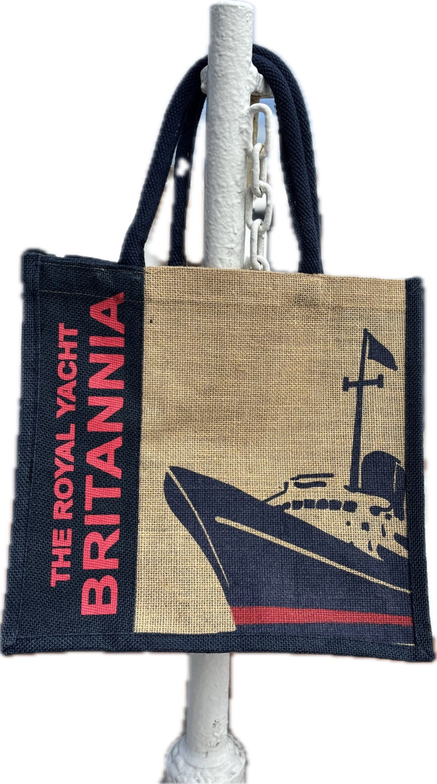 Britannia Two-Sided Jute Carrier Bag