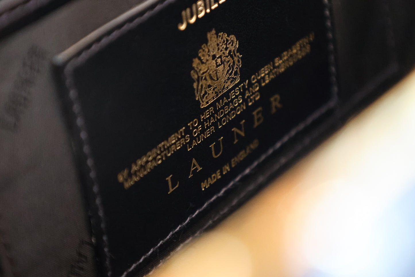 Launer Black Patent Leather Jubilee Bag
