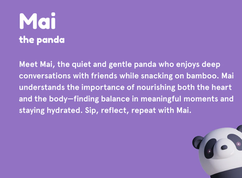 Bestie Water Bottle: Mai the Panda