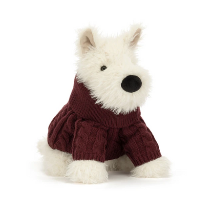 Munro Scottie Dog 'Winter Jumper' by Jellycat