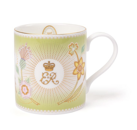 Queen Elizabeth II Centenary Mug - Green