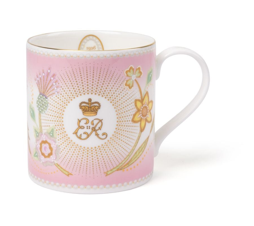 Queen Elizabeth II Centenary Mug - Pink