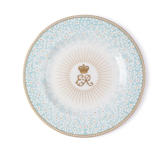 Queen Elizabeth II Centenary Side Plate - Blue