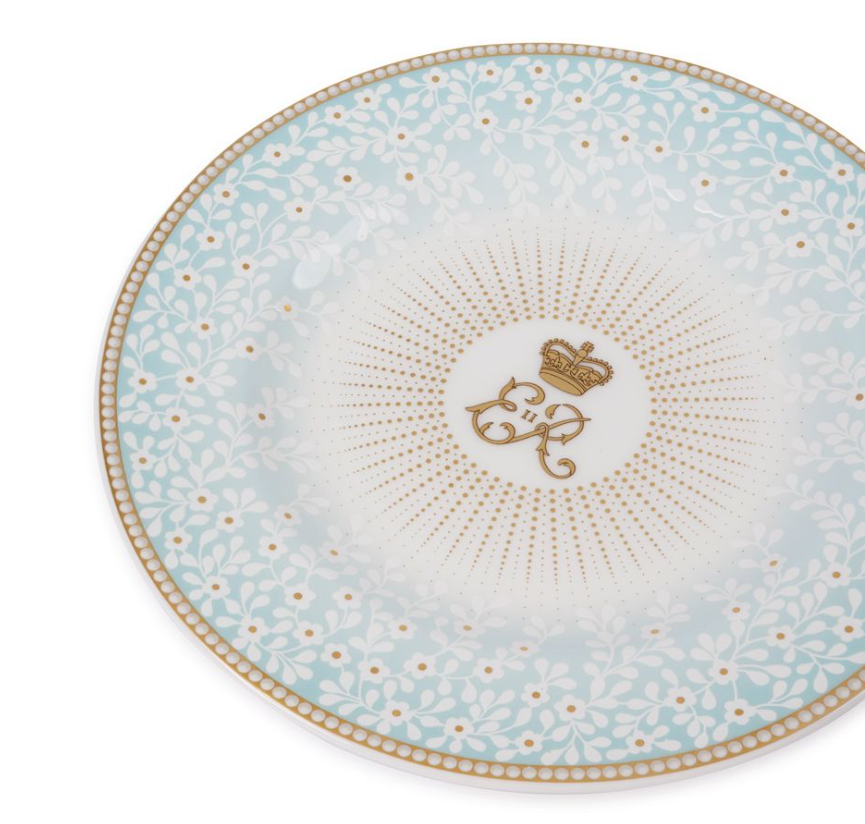 Queen Elizabeth II Centenary Side Plate - Blue
