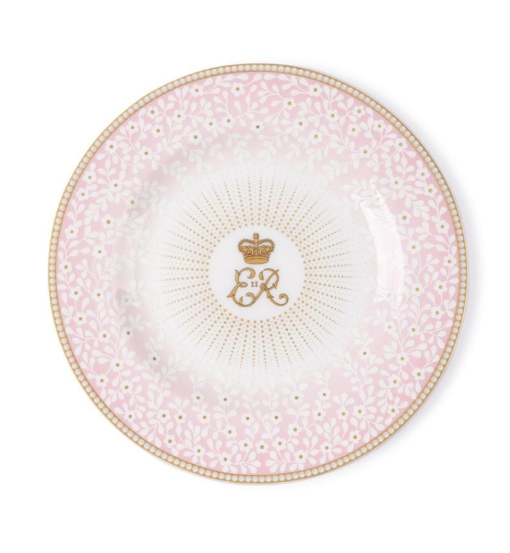 Queen Elizabeth II Centenary Side Plate - Pink
