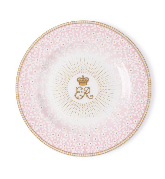 Queen Elizabeth II Centenary Side Plate - Pink