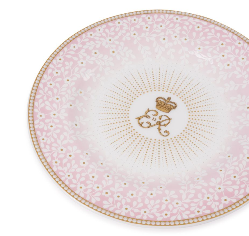 Queen Elizabeth II Centenary Side Plate - Pink