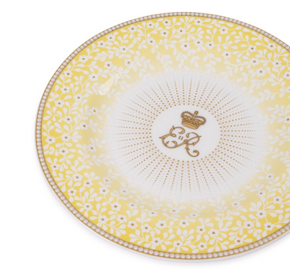 Queen Elizabeth II Centenary Side Plate - Yellow