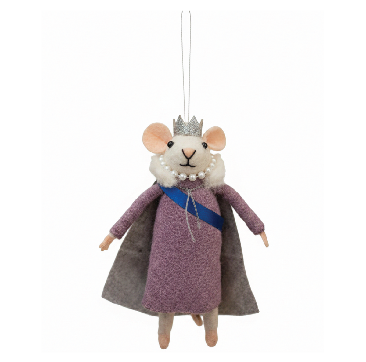 Queen Mouse Felted Decoration