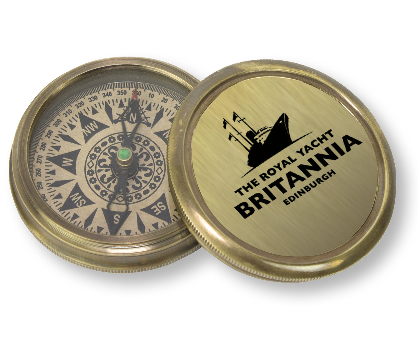 Britannia Tribute Brass Compass