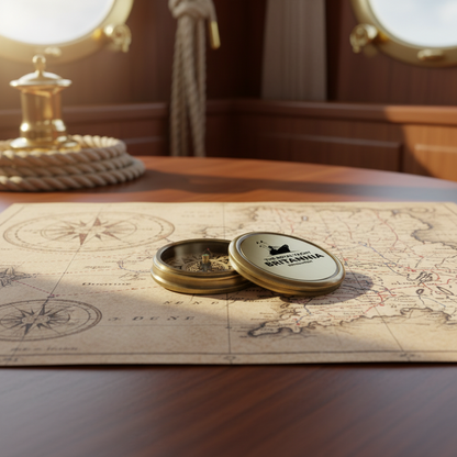 Britannia Tribute Brass Compass