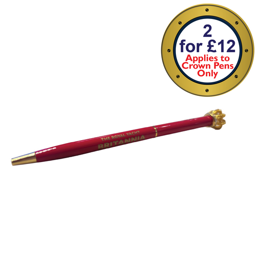 Britannia Crown Pen Red