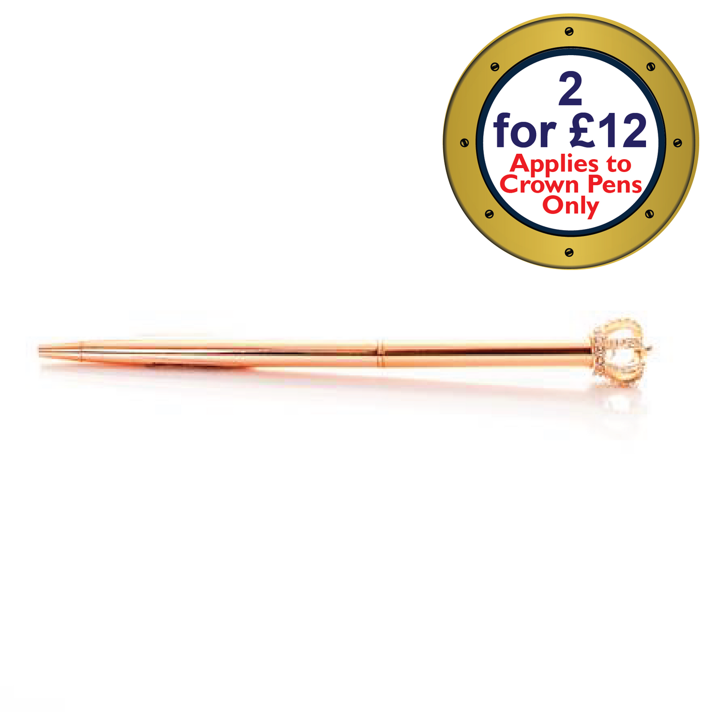 Regal Crown Pen Rose Gold
