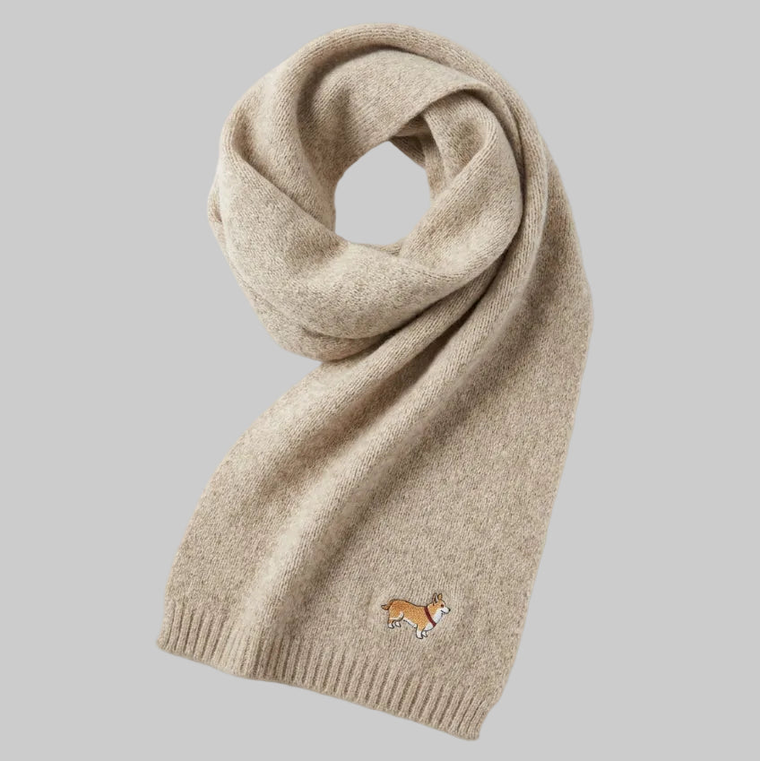 Corgi Wool-Blend Scarf
