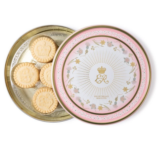 Queen Elizabeth II Centenary Biscuit Tin with Biscuits