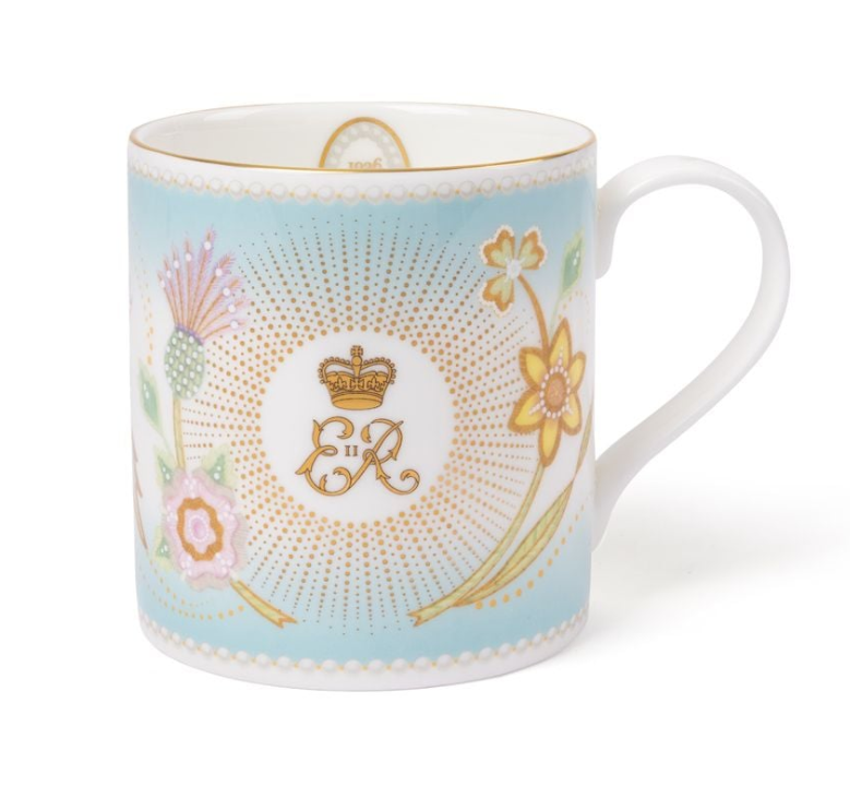 Queen Elizabeth II Centenary Mug - Blue