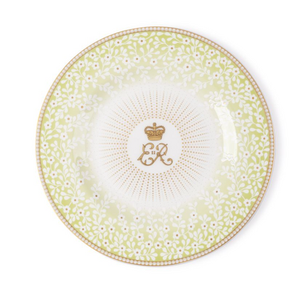 Queen Elizabeth II Centenary Side Plate - Green