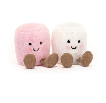 Amuseables Pink and White Marshmallows by Jellycat