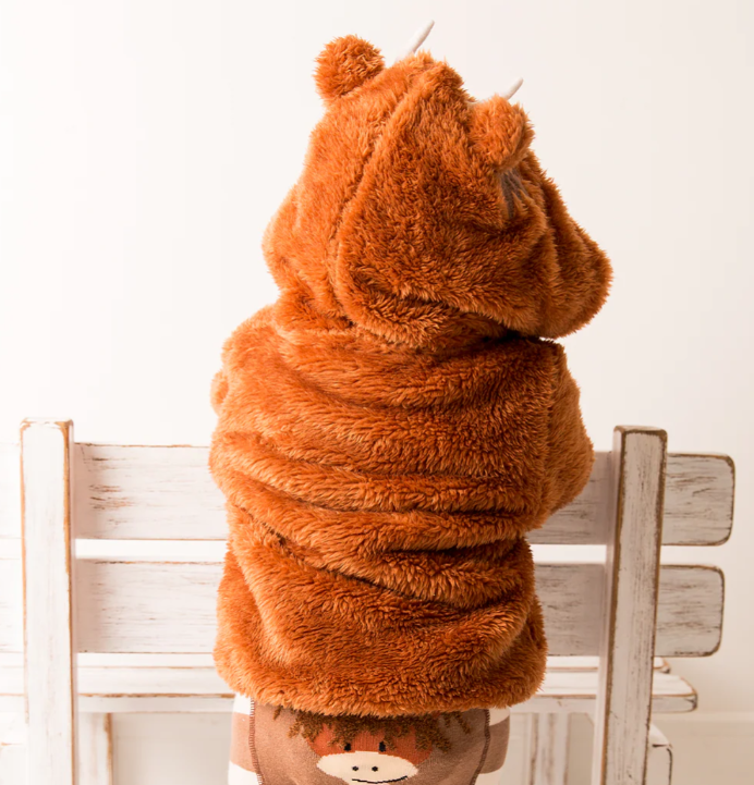Hamish the Highland Cow Hoodie Neutral