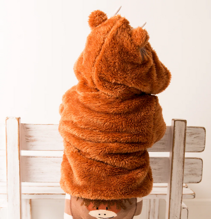 Hamish the Highland Cow Hoodie Neutral