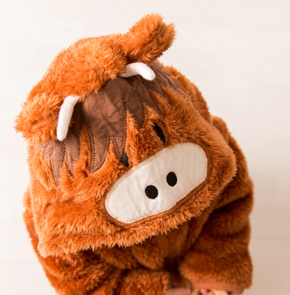 Hamish the Highland Cow Hoodie Neutral