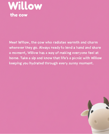 Bestie Water Bottle: Willow the Cow