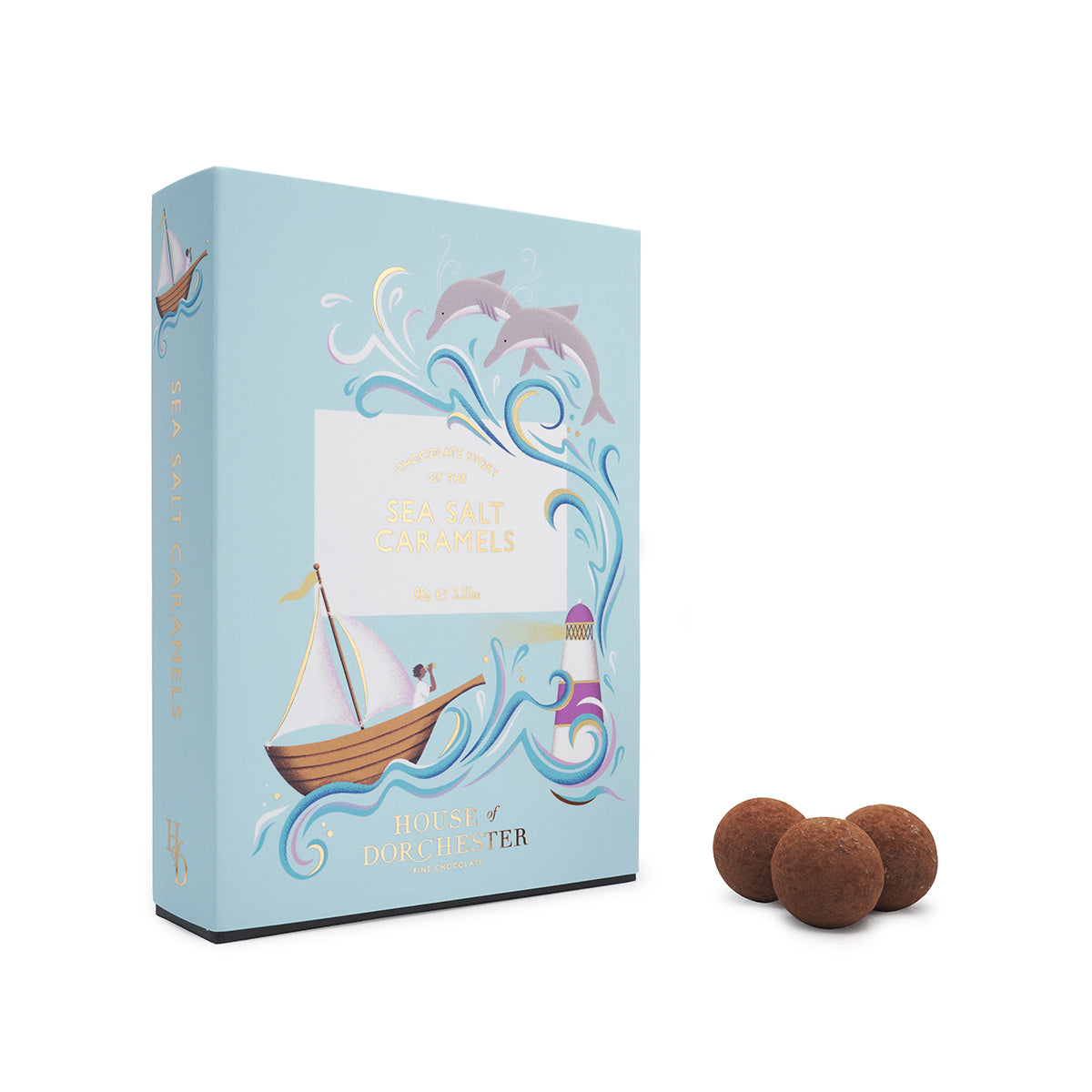 Sea Salt Caramel Truffles in Gift Box