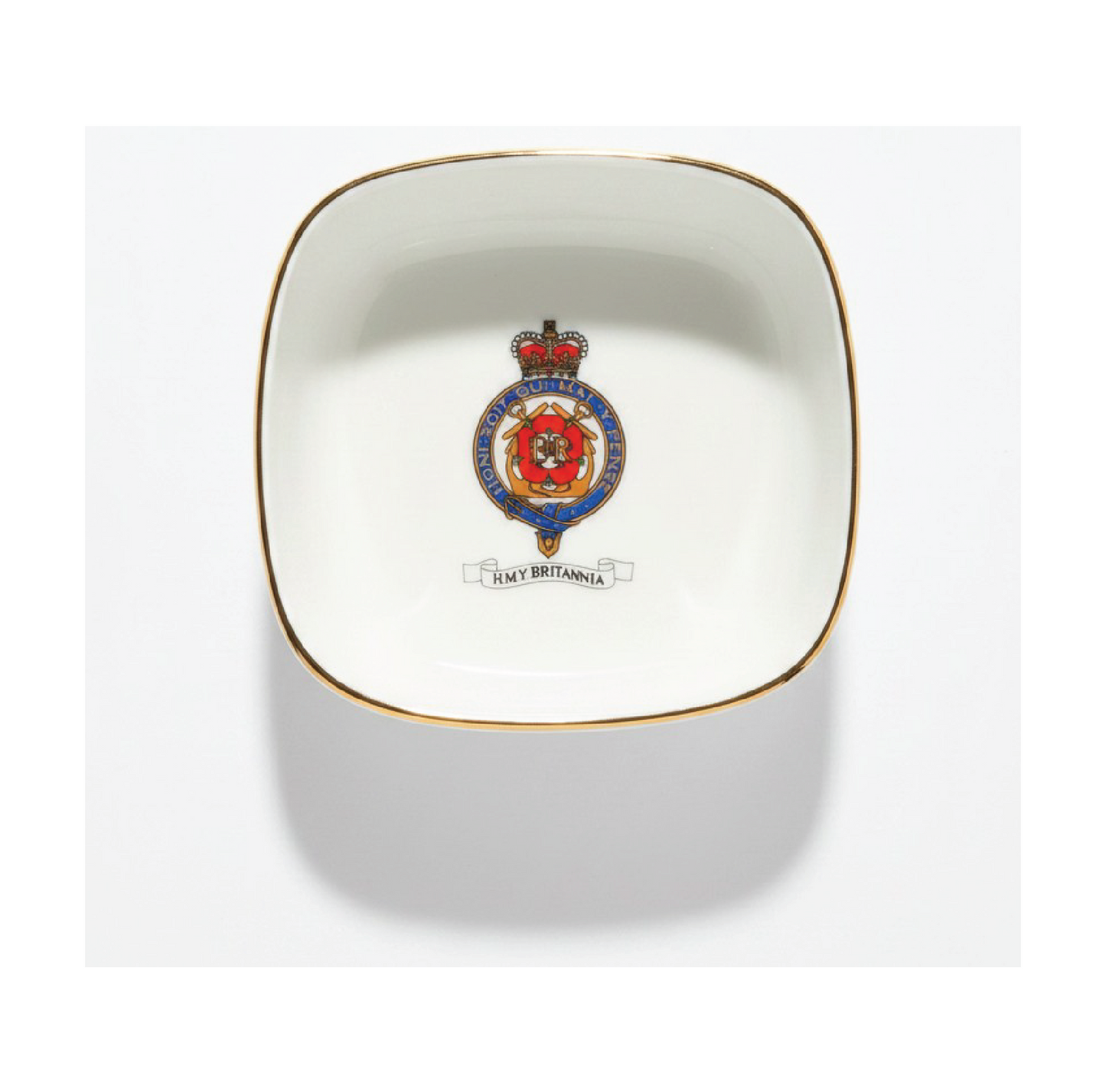 Britannia Colour Crest China Trinket Tray