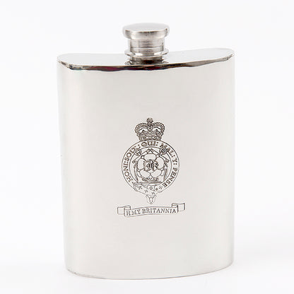 Britannia Pewter Kidney Flask