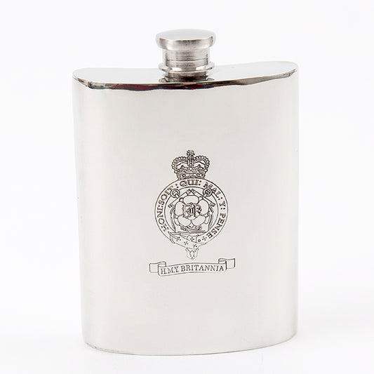 Britannia Pewter Kidney Flask