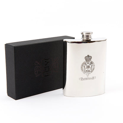 Britannia Pewter Kidney Flask