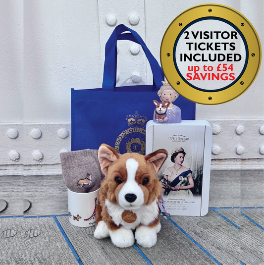 Queen and Corgi Hamper with Two Admissions Tickets