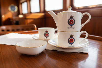 Britannia Colour Crest China Trinket Tray