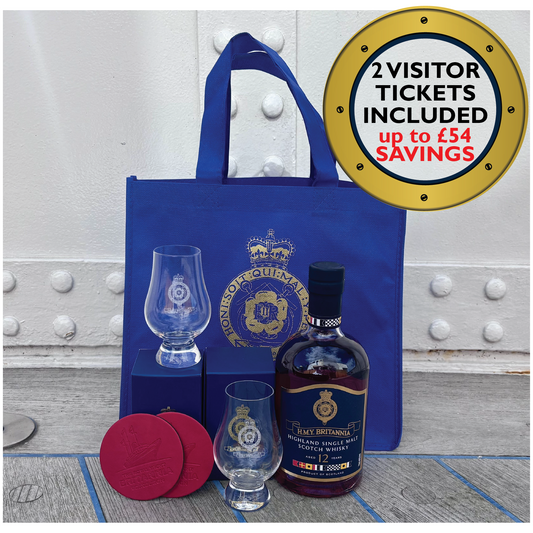 HMY Britannia Whisky Hamper with Two Admissions Tickets