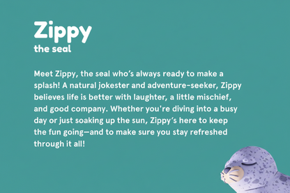 Bestie Water Bottle: Zippy the Seal